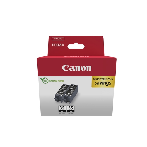 Pack de 2 cartouches originale Canon PGI-35BK noir 19ml