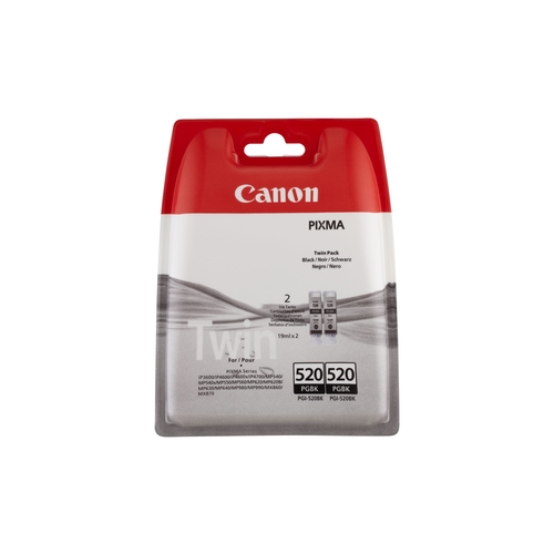 Pack de 2 Cartouches origianles CANON PGI520 Noir - 19 mL