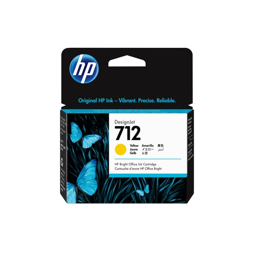 Cartouche originale HP 712 jaune 29 ml