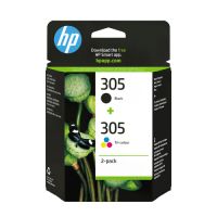 Pack de 2 Cartouches originales Hp 305  noire 3,5 ml couleurs 2 ml