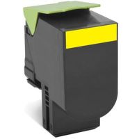 Toner original LEXMARK 80C2HYE Jaune - 3 000 pages
