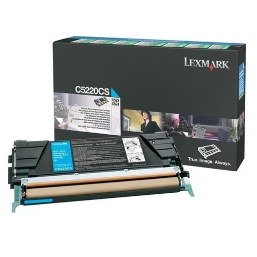 Toner original LEXMARK C5220CS Cyan - 3 000 pages