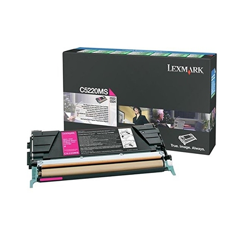 Toner original LEXMARK C5220MS Magenta - 3 000 pages