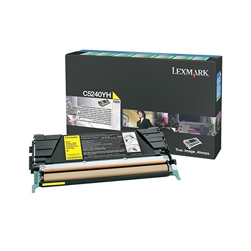 Toner original Lexmark C5240YH jaune 5000 pages