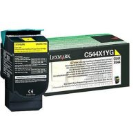 Toner original LEXMARK C544X1YG Jaune - 4 000 pages