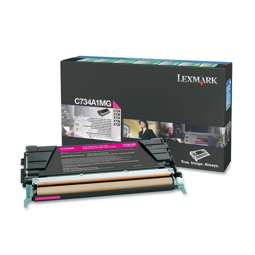 Toner original LEXMARK C734A1MG Magenta - 6 000 pages