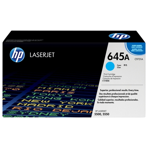 Toner original Hp 645A cyan 12000 pages