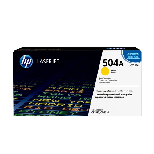 Toner original Hp 504A jaune 7000 pages