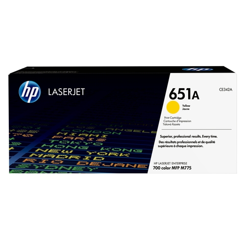 Toner original Hp 651A jaune 16000 pages