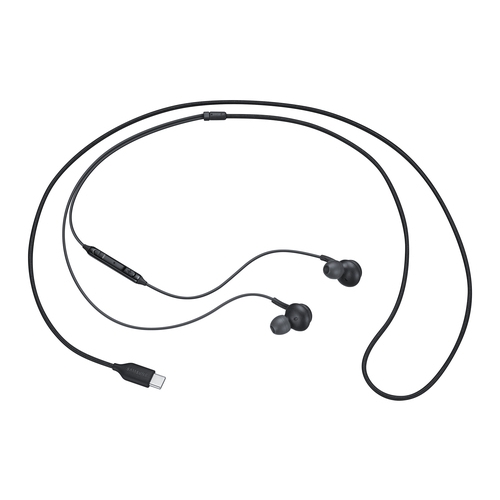 Écouteurs filaires neufs SAMSUNG Type-C EO-IC100 USB-C AKG Noir