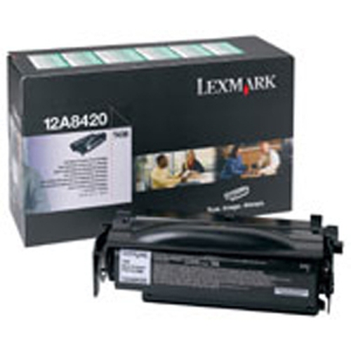 Toner original Lexmark 12A8420 noir 6000 pages