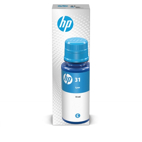 Bouteille d’encre originale HP 31 cyan 70 ml