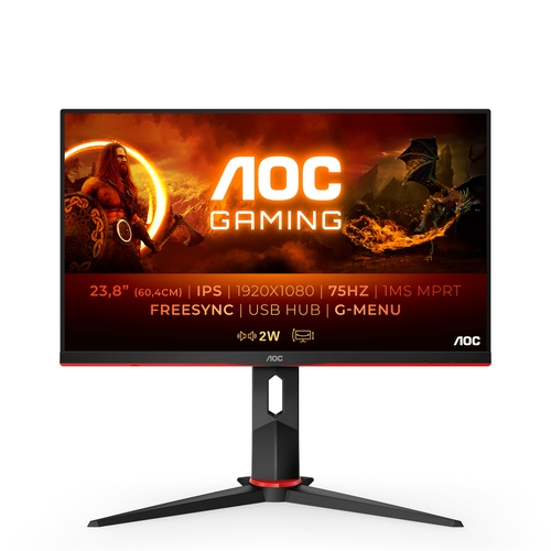Écran recond. 24" AOC 24G2U5/BKn 1920x1080 HDMI/VGA/DP              A