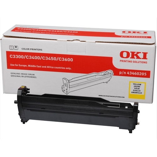 Tambour original OKI 43460205 Jaune - 15 000 pages