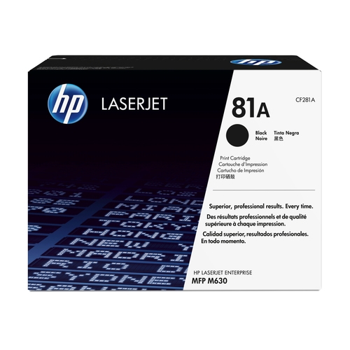 Toner original Hp 81A noir 10500 pages