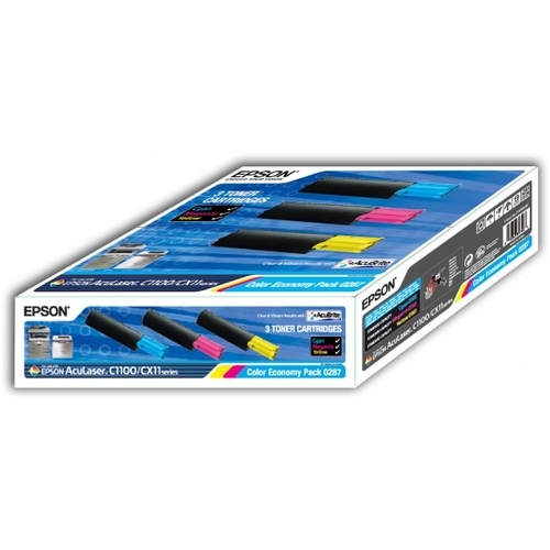 Pack de 3 toners originaux EPSON couleurs