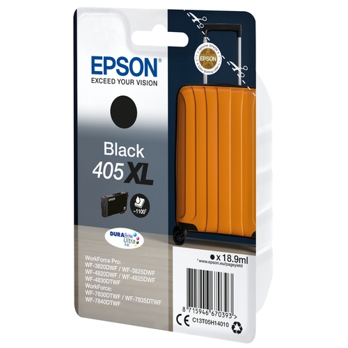 "Cartouche originale Epson 405 XL ""Valise"" noire 18 ml"