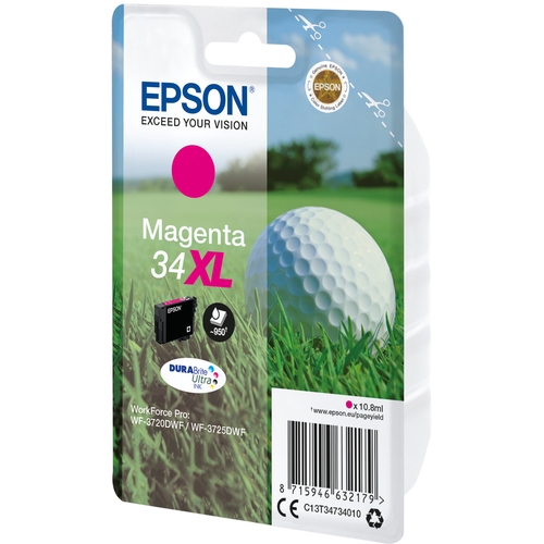 Cartouche originale EPSON 34XL "Balle de golf" Magenta - 10 mL