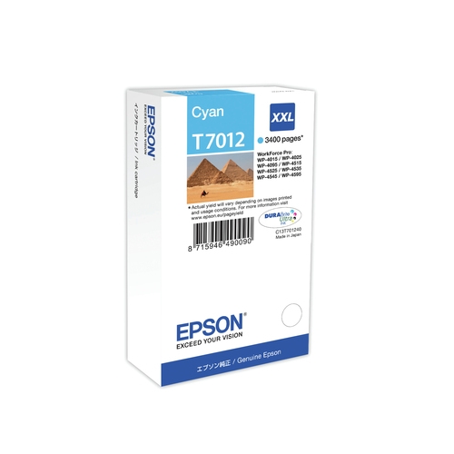 Cartouche originale Epson T7012 XXL cyan 34 ml
