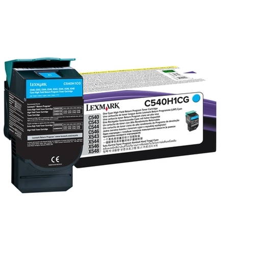 Toner original Lexmark C540H1CG cyan 2000 pages