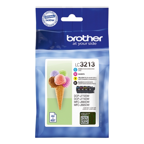 Pack de 4 Cartouches originales Brother LC3213