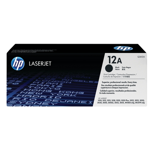 Toner original Hp 12A noir 2000 pages