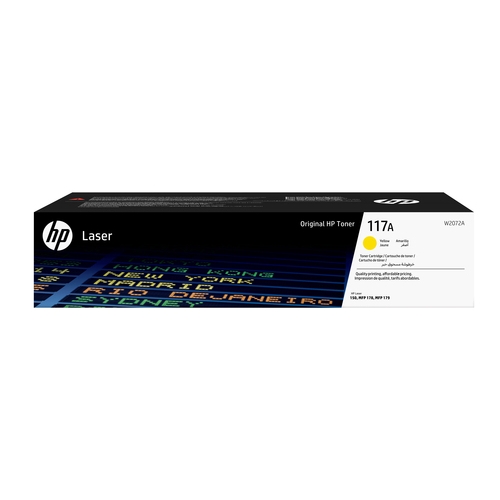 Toner original Hp 117A jaune 700 pages