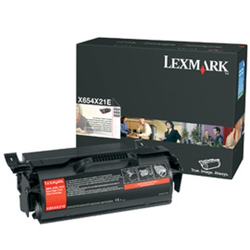 Toner original Lexmark X654X31E noir 36000 pages